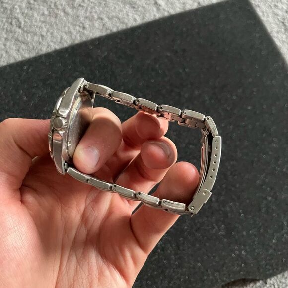 KRIEGER SPORT SILVER WHITE WATCH ADULT UNISEX CERTIFIED SWISS CHRONOMETER - Picture 8 of 8